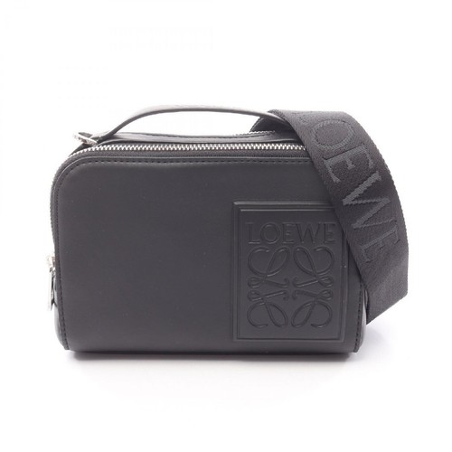 LOEWE Crossbody Camera Bag Mini Handbag Bag Leather Black C565R41X051100