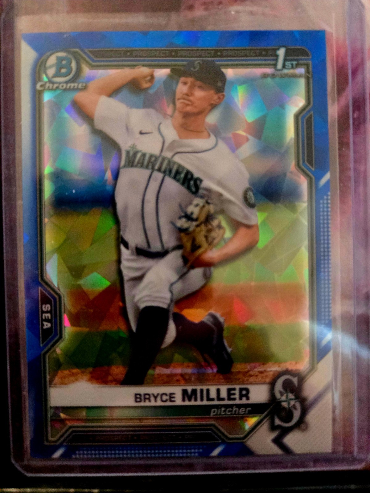 Bryce Miller 2021 Bowman Chrome Draft Sapphire Edition #BDC-64 (RC)