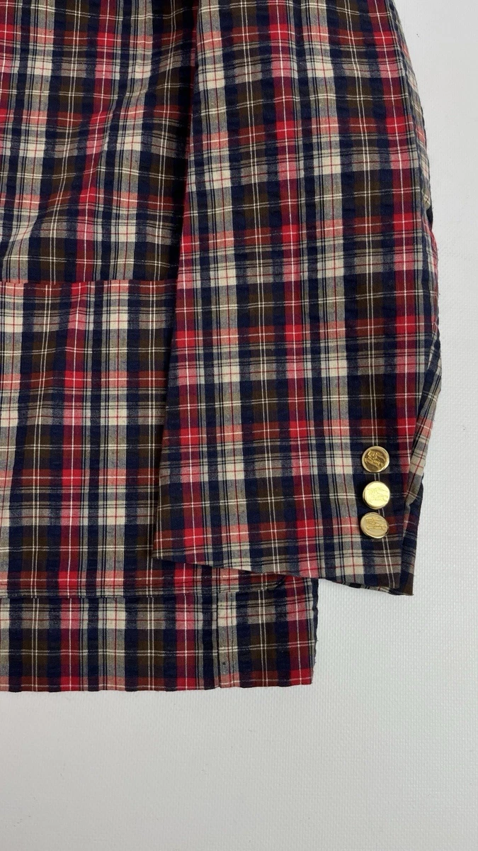 Traje falda vintage a cuadros Burberrys para mujer XL / FR 46