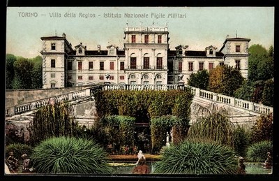 Torino, Villa della Regina, Istituto Nazionale Figlie Militari, Ansichtskarte 