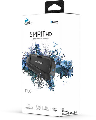 CARDO Spirit HD Bluetooth Headset Duo for Motorcycle Riders 2020-2023