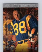 1996 Upper Deck #17 Eddie Kennison St. Louis Rams Rookie Football Card RC. rookie card picture