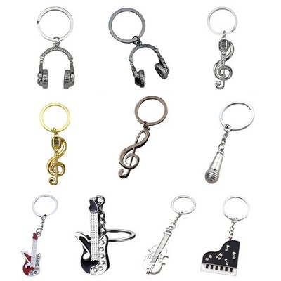 Portable Music Series Key Holder Charm For Music Fan And Individual Expression