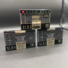 New Maxell XL II-S 90 3 Compact Cassettes