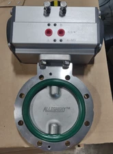 4" Anodized Aluminum TTMA Pneumatic Valve with built-in EverGreen-FKM Gasket