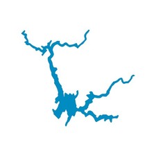 Lake Oroville outline Vinyl Decal Car Window Laptop Lake Sticker