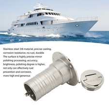 (WATER)Marine Boat Deck Filler With Keyless Cap Stainless Steel Mirror Poli BL