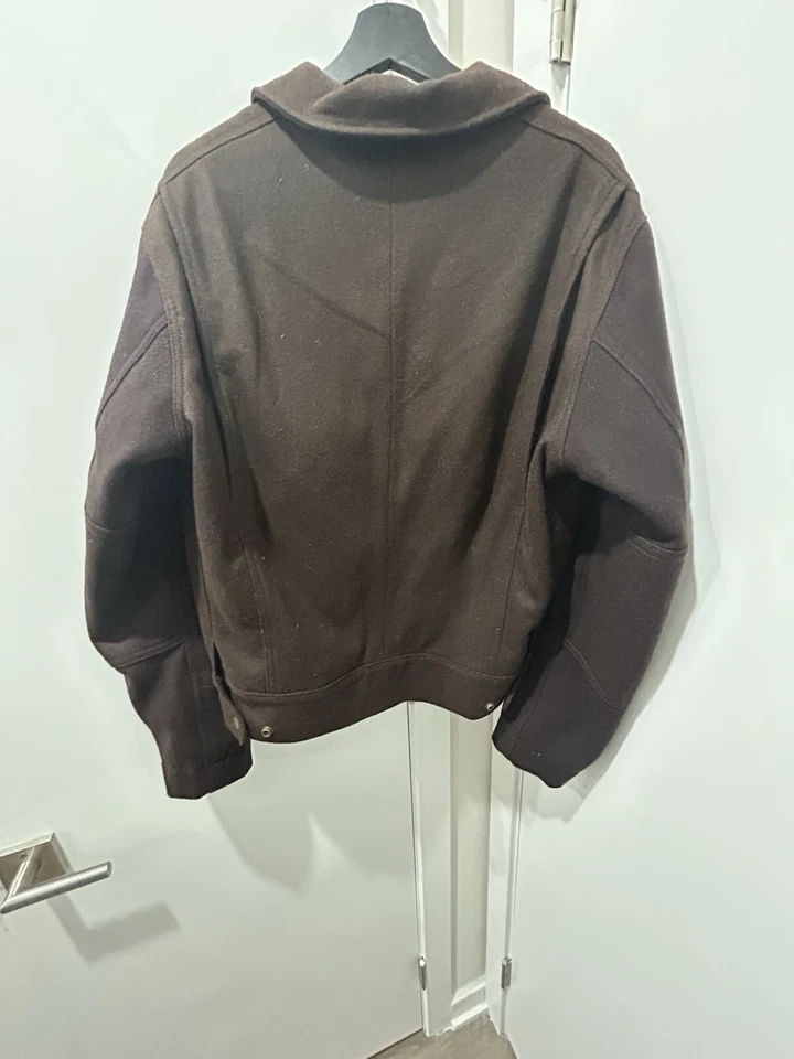 Chaqueta Patina World Lana Crew Reciclada Marrón Colaboración Edgy Albert Muzquiz M Foto 3 de 4