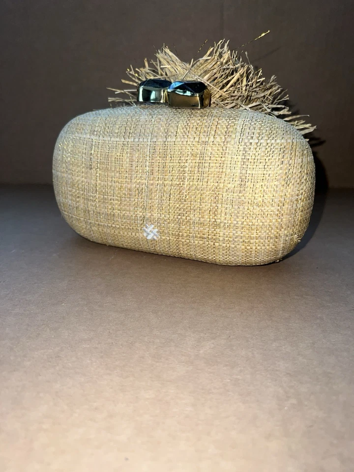 Bolso clutch con flecos para mujer Pamela Munson La Fleur Foto 3 de 4