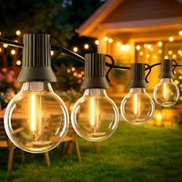 Lichterkette AußEn Outdoor LED Strom,20M Aussen Beleuchtung G40 Mit Stecker