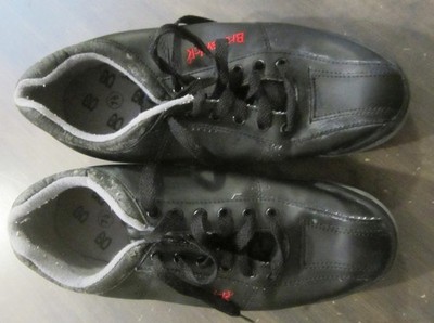 Brunswick Bowling Shoes Leather Black & Red Size 7.5 Men's Used