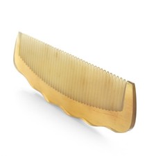 Natural Horn Comb Hair Comb Fine Toothed Comb Scalp Massage Brush Antistatic