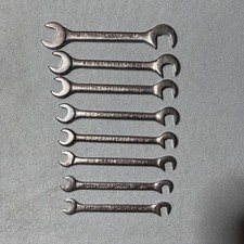 Craftsman 9 4306 Super-tuff 8 Pc Set Sae Open End Ignition Wrench Wcase Usa