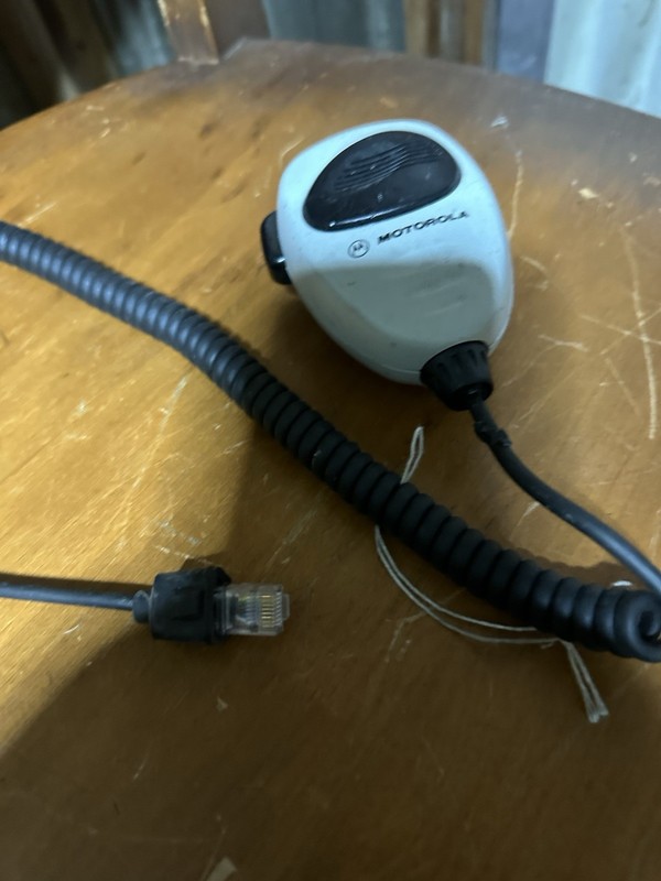 Motorola Two-Way Radio Speaker Microphone Accessory with Coiled Cord