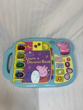 VTech Peppa Pig Learn And Discover Book Electronic Toy Sounds - Works Great 