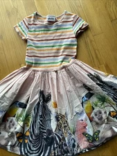 MOLO Sz 134-140 US 9/10 Cissa yellow panda Dress