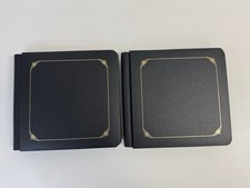 2 Creative Memories 7x7 Albums Black Brag Book Scrapbook w/ Black Pages