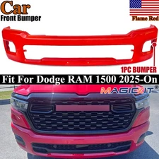 #PR4 Flame Red Steel Front Lower Bumper Face Bar Cover Fits For RAM 1500 2025-On