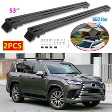 Heavy Duty Roof Rack Cross Bars Aluminum w/ Flush Rail For Lexus LX600 2022-2026