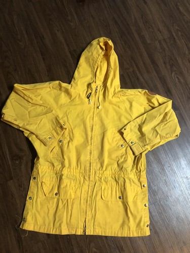 Rain Jacket/Coat Hooded Yellow 