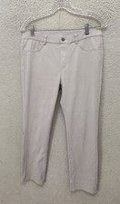 Uniqlo Women Legging Large Gray Cotton Blend Pull On Mid Rise Regular Fit Pants