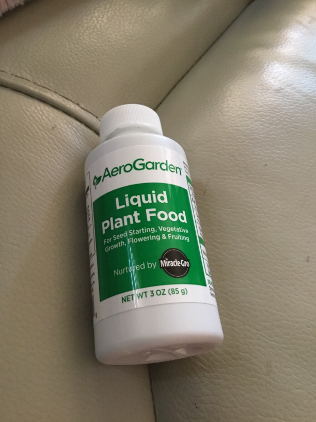 AeroGarden Liquid Plant Food 3 oz MiracleGro New Sealed eBay