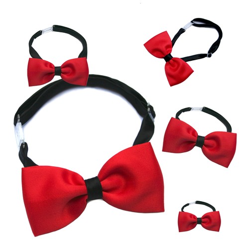 Baby Boys Teens Wedding Formal Suits Red/Black Bow Tie size From Baby to Teens - Picture 10 of 14