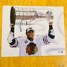 MARIAN HOSSA BLACKHAWKS SIGNED / AUTOGRAPHED 8X10 PHOTO BECKETT COA NICE!!
