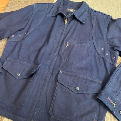 RRL Double RL Ralph Lauren Men's Full-zip Denim Jacket Size M