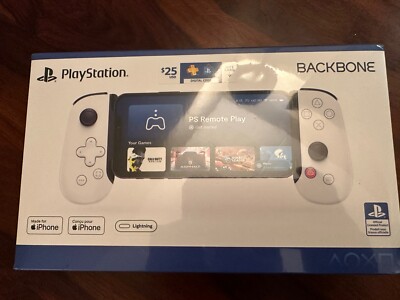 BACKBONE One Mobile Gaming Controller for iPhone  PlayStation W/$25 Code NEW