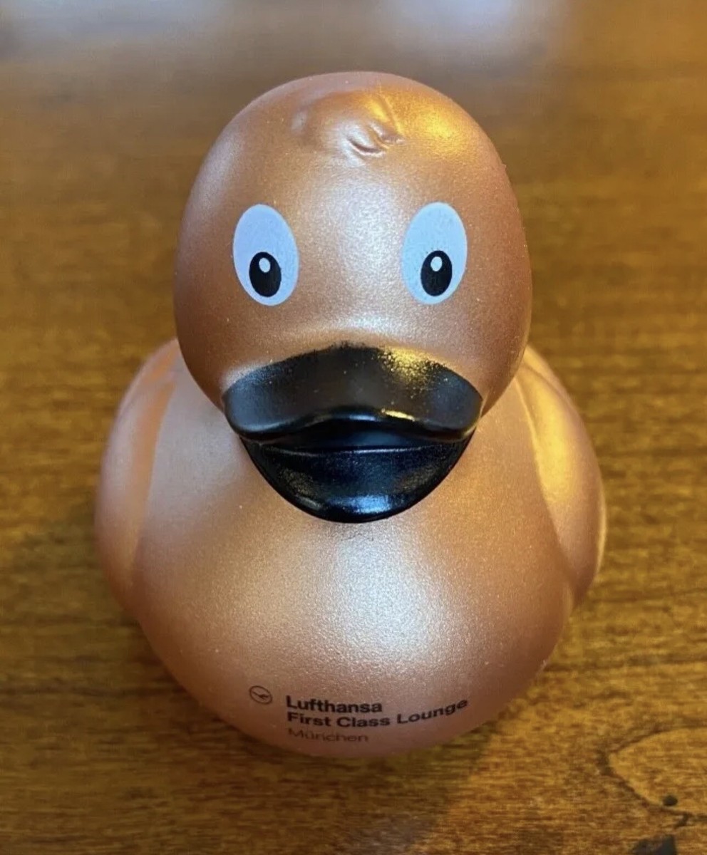 ルフトハンザ航空 ファーストクラス ラウンジ　 Duck Lufthansa First Class Lounge Gold/Brown Rubber Duck München
