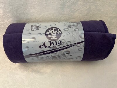 Manduka eQua Mat Towel  Standard 72'' Yoga Microfiber Towel Color Purple