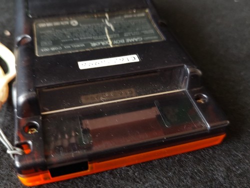 Nintendo Gameboy Color DAIEI HAWKS Limited edition Clear Orange console-f0915- - Picture 17 of 23