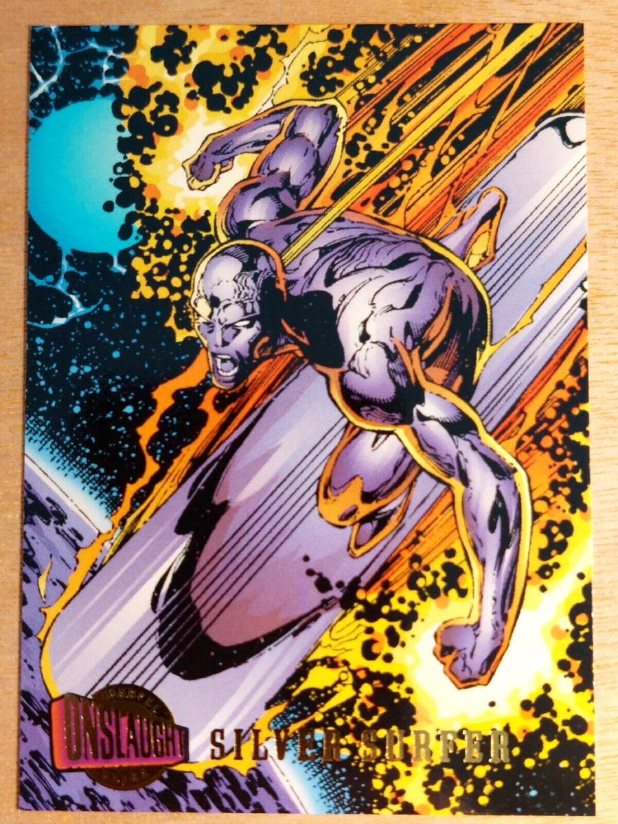 SILVER SURFER 1996 Fleer Ultra Marvel Onslaught Card #96 NM