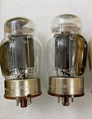 N*s様 15 アンティークTUNG-SOL 真空管 6550 USA製　3個セ Tungsol 6550 KT88 Hole Plate Triple O getter Tested NOS Matched