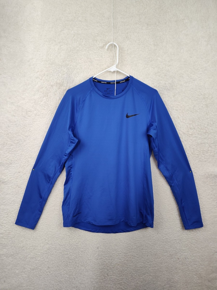 blue long sleeve dri fit