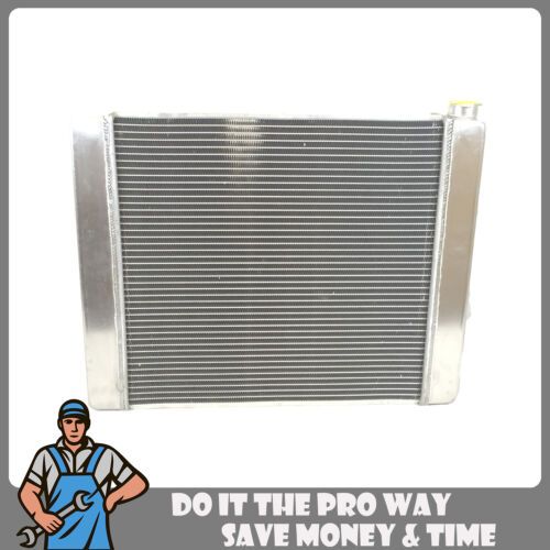 New Universal Fabricated Aluminum Racing Radiator For Ford Mopar 24" x19" x3" - Foto 2 di 4