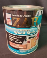 Zar Oil-Based Interior Wood Stain 1 Quart Qt  109 Colonial Pine  *New*