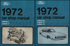 1972 Ranchero Gran Torino And Montego Shop Manual Ford Lincoln Mercury Service