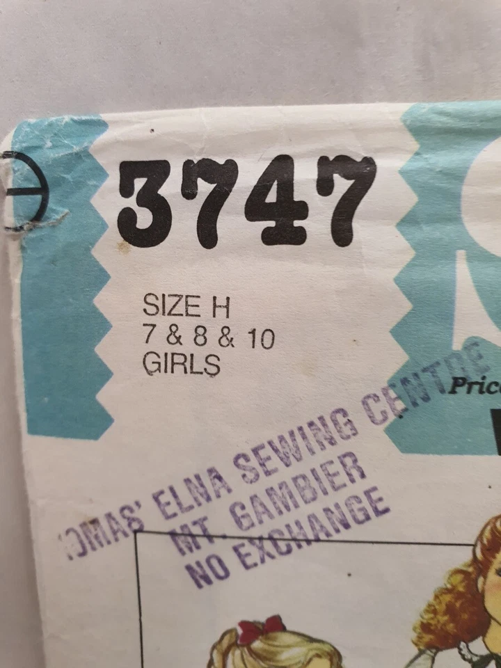 Vintage Style Sewing Pattern 3747 c1982 Cut Sz 10 Sleeveless Jacket Shirt Pants - Image 4 of 4