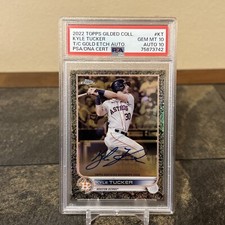 2022 Topps Gilded Kyle Tucker AUTO /99 Gem PSA 10 auto 10 Pop 3