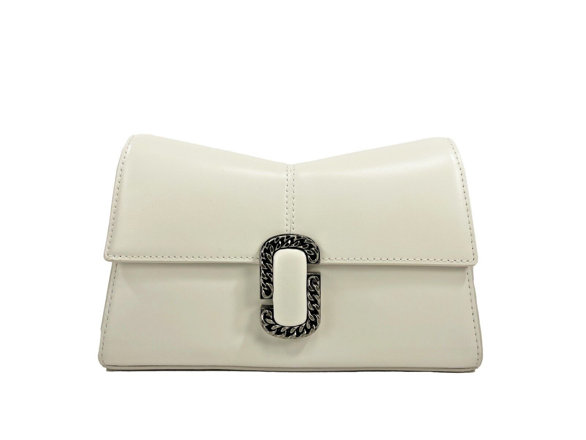 Marc Jacobs The St Marc Chain Wallet White Crossbody Bag | eBay