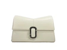 Marc Jacobs The St Marc Chain Wallet White Crossbody Bag