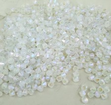 Swarovski 5328 4mm bicone beads, White Opal Shimmer 2X 36pcs