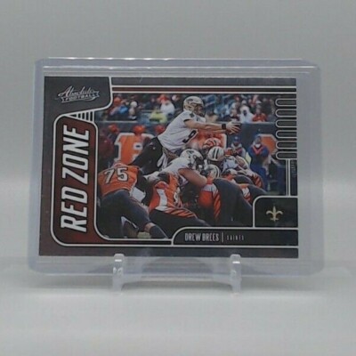 Drew Brees 2019 Absolute Red Zone Insert card #20! New Orleans Saints!