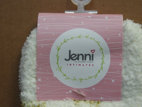 JENNI BY JENNIFER MOORE INTIMATES CALCETINES COLOR CREMA Y ESTRELLAS DORADAS, TALLA 9-11 - Imagen 3 de 3