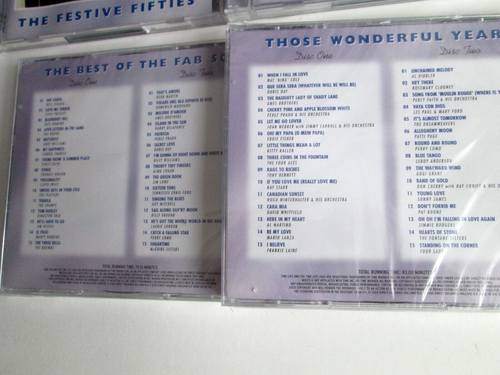 Time Life The Fabulous Fifties 4 CD BUNDLE COLLECTION 2 CD SETS NEW AND SEALED - Picture 2 of 3