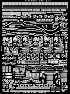 WEM PE7118 1/700 HMS Ark Royal Detail Up Etching Parts for Aoshima