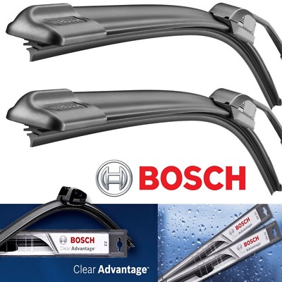 2 Bosch Clear Advantage Genuine Wiper Blade Size 26 and 18  Front Left and Right