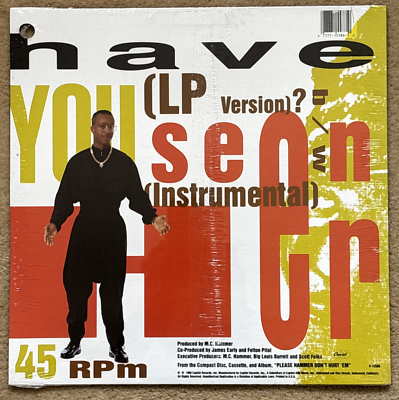 MC Hammer - Have You Seen Her (1990) Vinyl 12